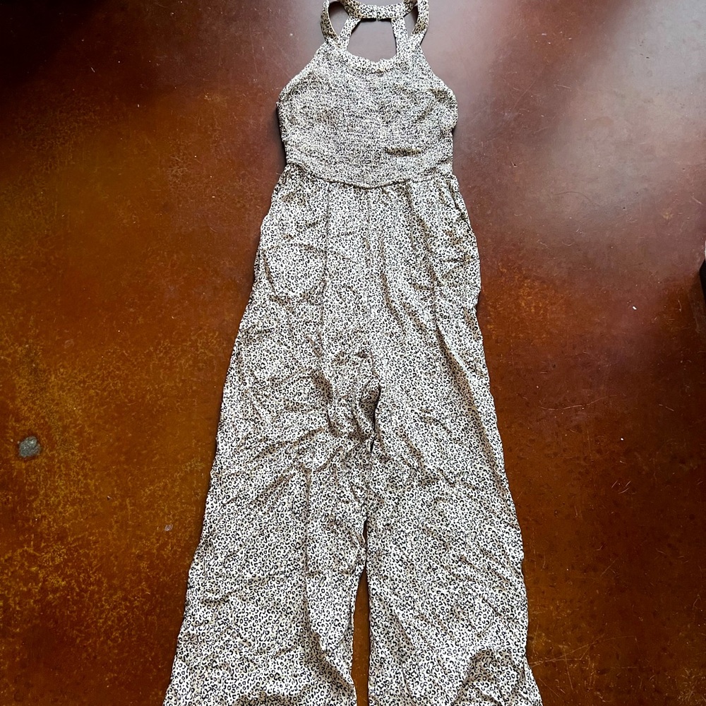 NWT Jessica Simpson Dalmatian Print Jumpsuit